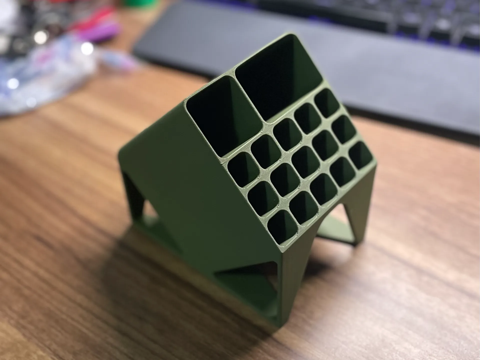 Desk Dock | 17 Slot Desk Organizer for Pens, Tools & Accessories