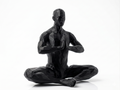Prayer Hands Meditation — FitFigures™ Meditating Man Series | 3D Printed Polygon Figure | WowLayer