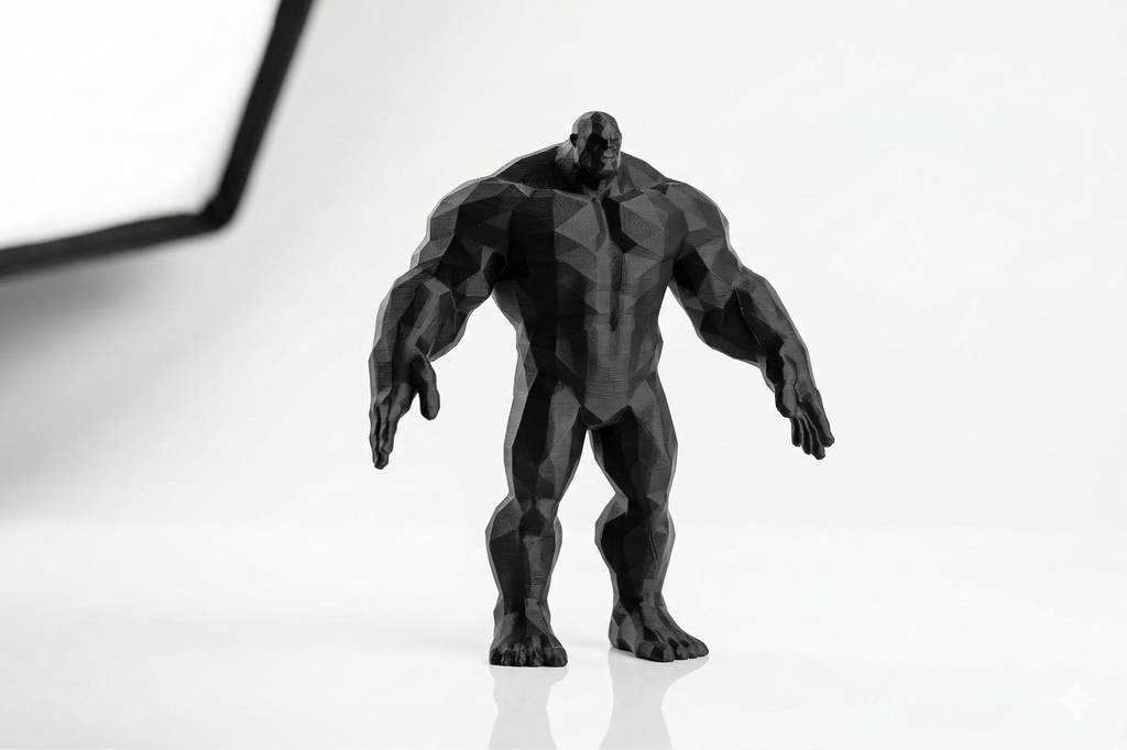 Standing Relaxed — FitFigures™ Muscle Man Series | 3D Printed Polygon Figure | WowLayer