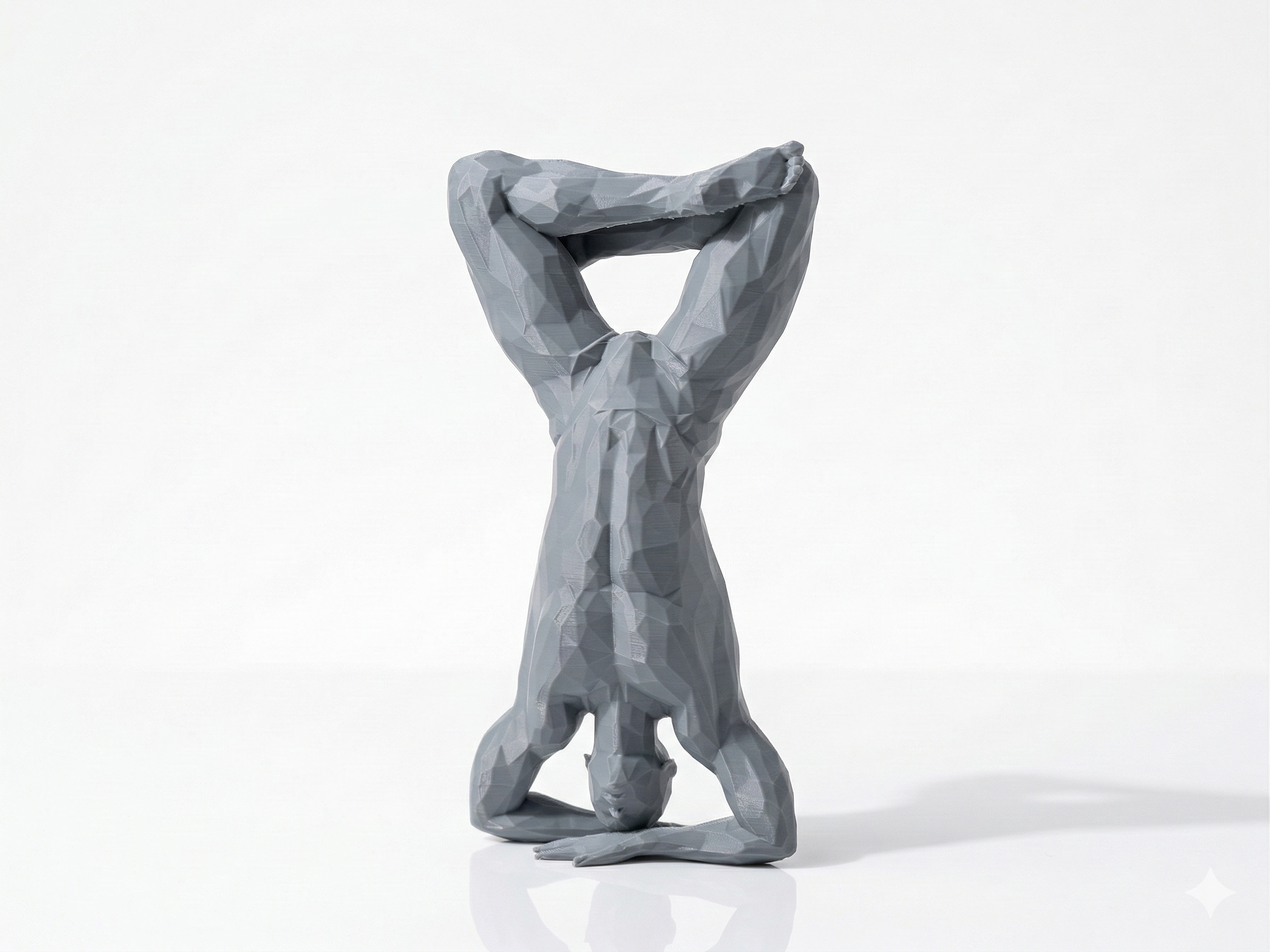 Reclining Meditation — FitFigures™ Meditating Man Series | 3D Printed Polygon Figure | WowLayer