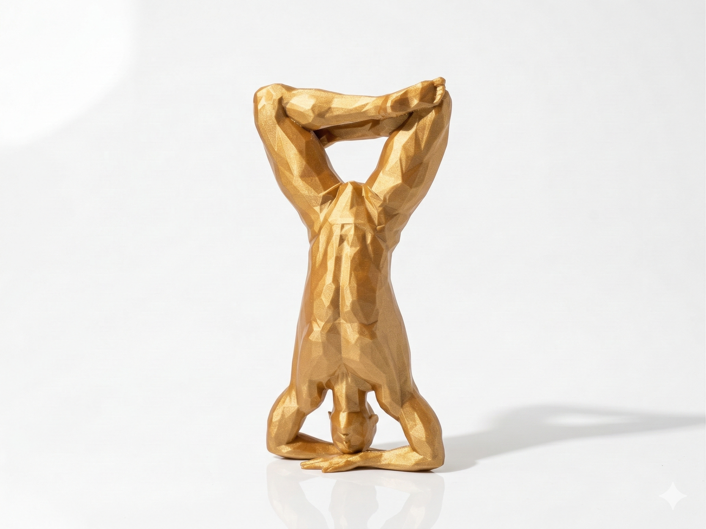 Reclining Meditation — FitFigures™ Meditating Man Series | 3D Printed Polygon Figure | WowLayer