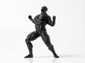 Back Double Bicep — FitFigures™ Muscle Man Series | 3D Printed Polygon Figure | WowLayer