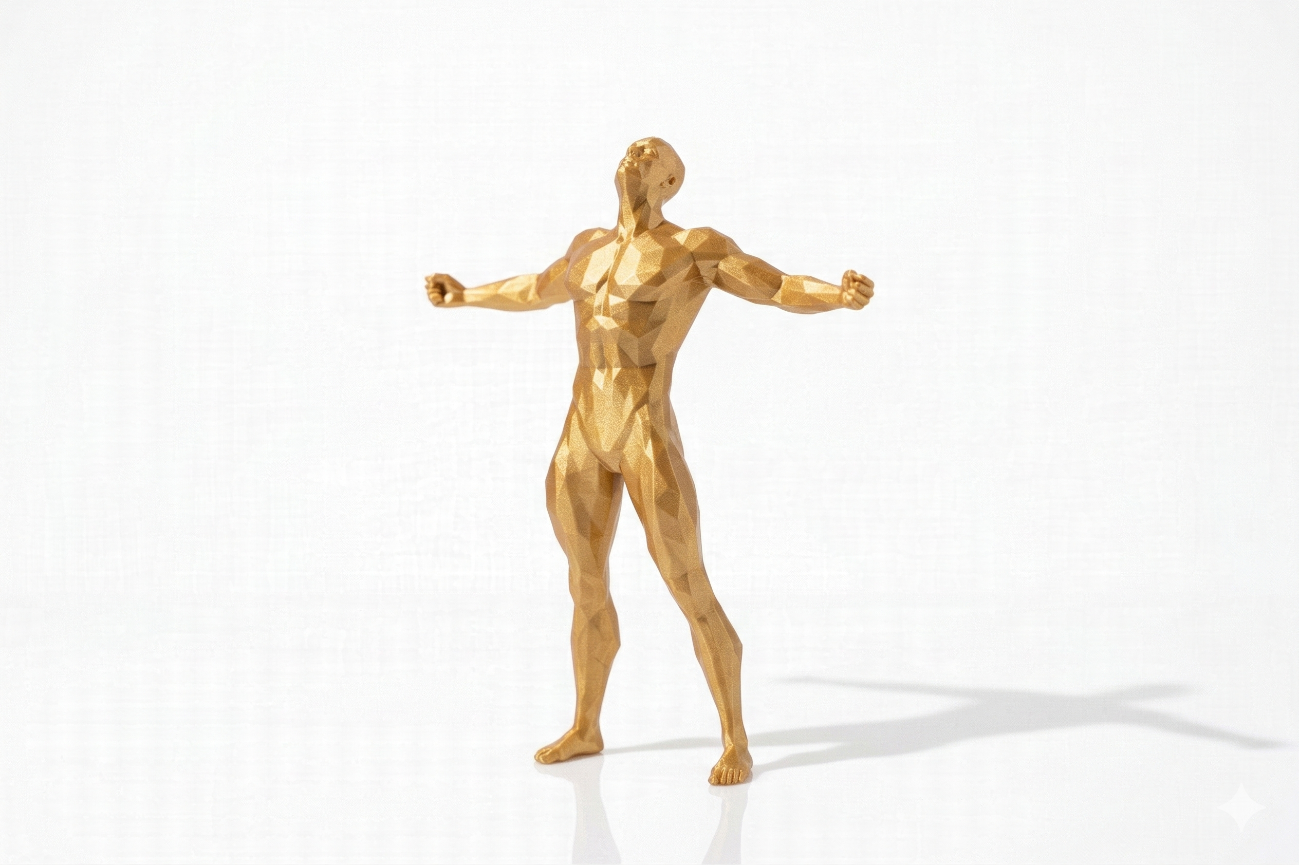 Bicep Flex — FitFigures™ Muscle Man Series | 3D Printed Polygon Figure | WowLayer