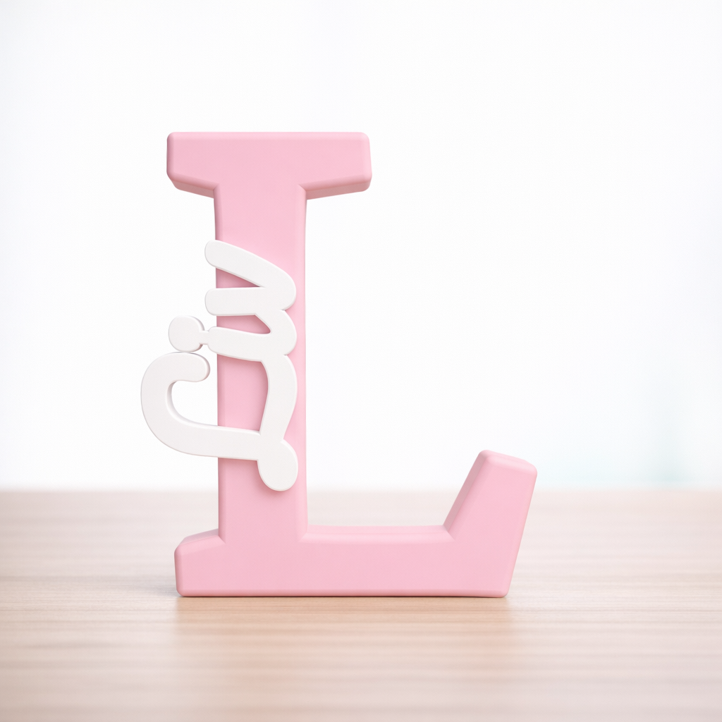 InlayLetter 3D Sign – Personalized Initial Name Décor