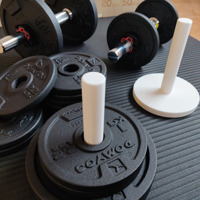 Weight Plates Set — 3D Printed Gym Decor Display Props 5kg to 25kg