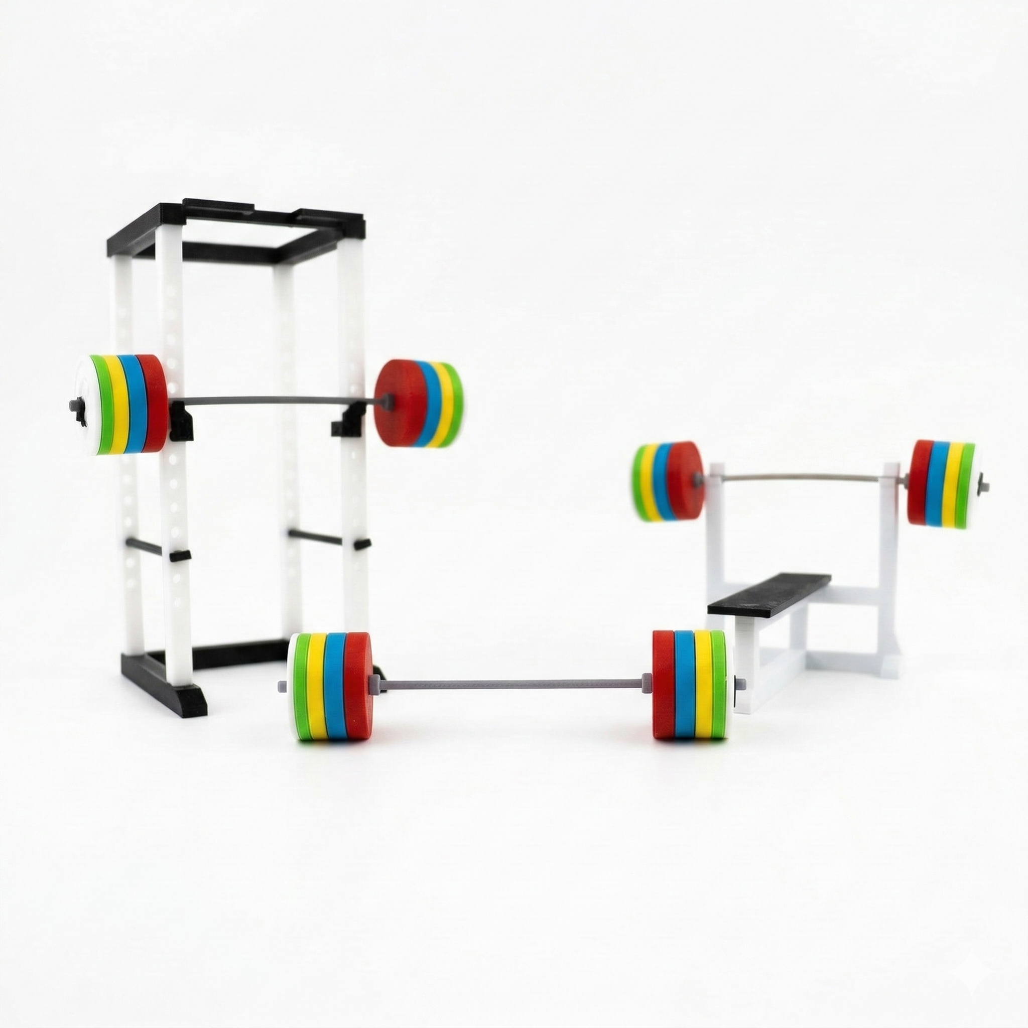 Olympic Barbell — 3D Printed Full Scale Showcase Display Prop | Gym Decor India | WowLayer