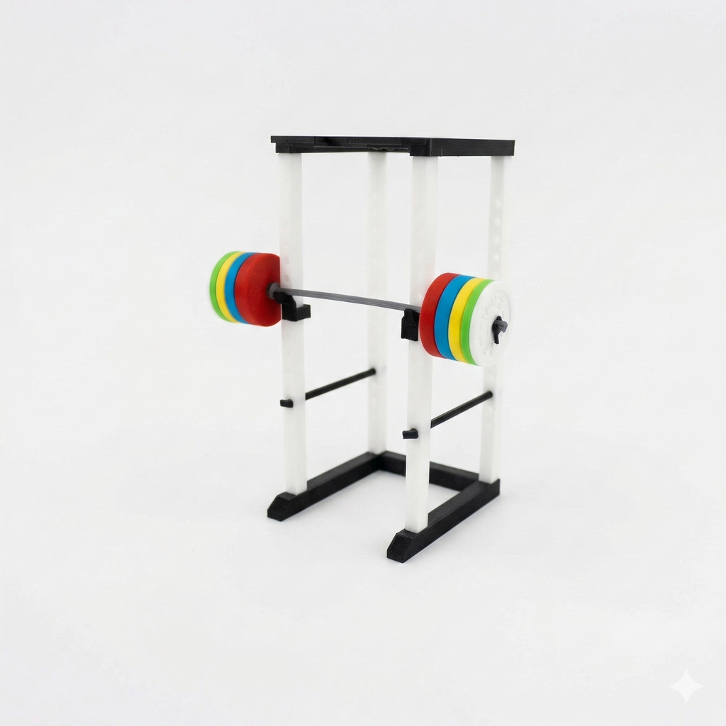 Olympic Barbell — 3D Printed Full Scale Showcase Display Prop | Gym Decor India | WowLayer