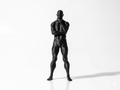 Side Tricep Pose — FitFigures™ Muscle Man Series No.008 | 3D Printed Polygon Figure | WowLayer