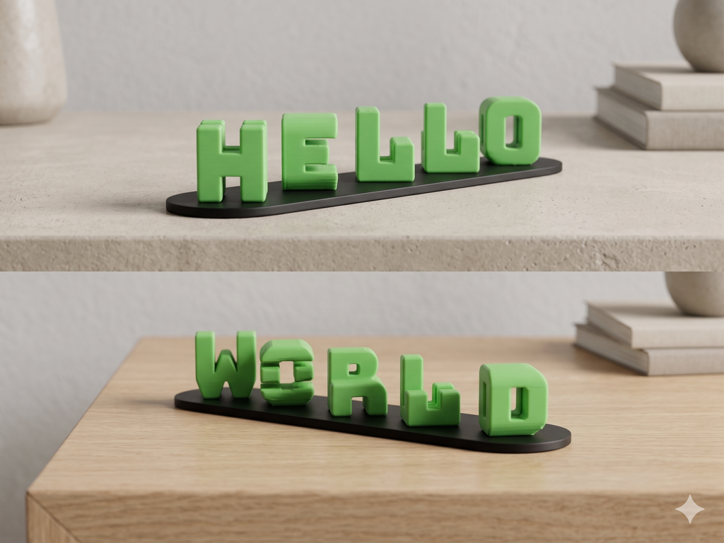 DuoName 3D Plate – Personalized Dual Name Gift (upto 10 letters)