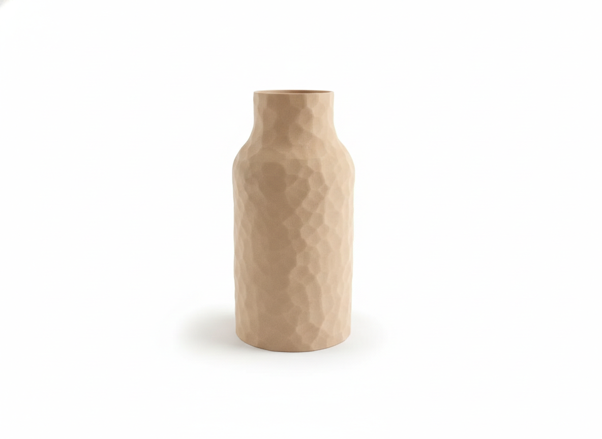 Geometric Faceted Vase — Modern 3D Printed Home Decor
