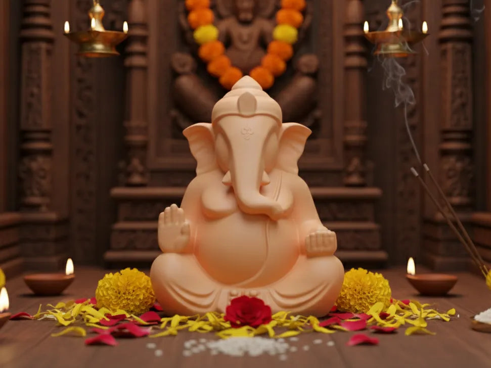 Lord Ganesha Idol — 3D Printed Ganpati Murti for Home & Gifting