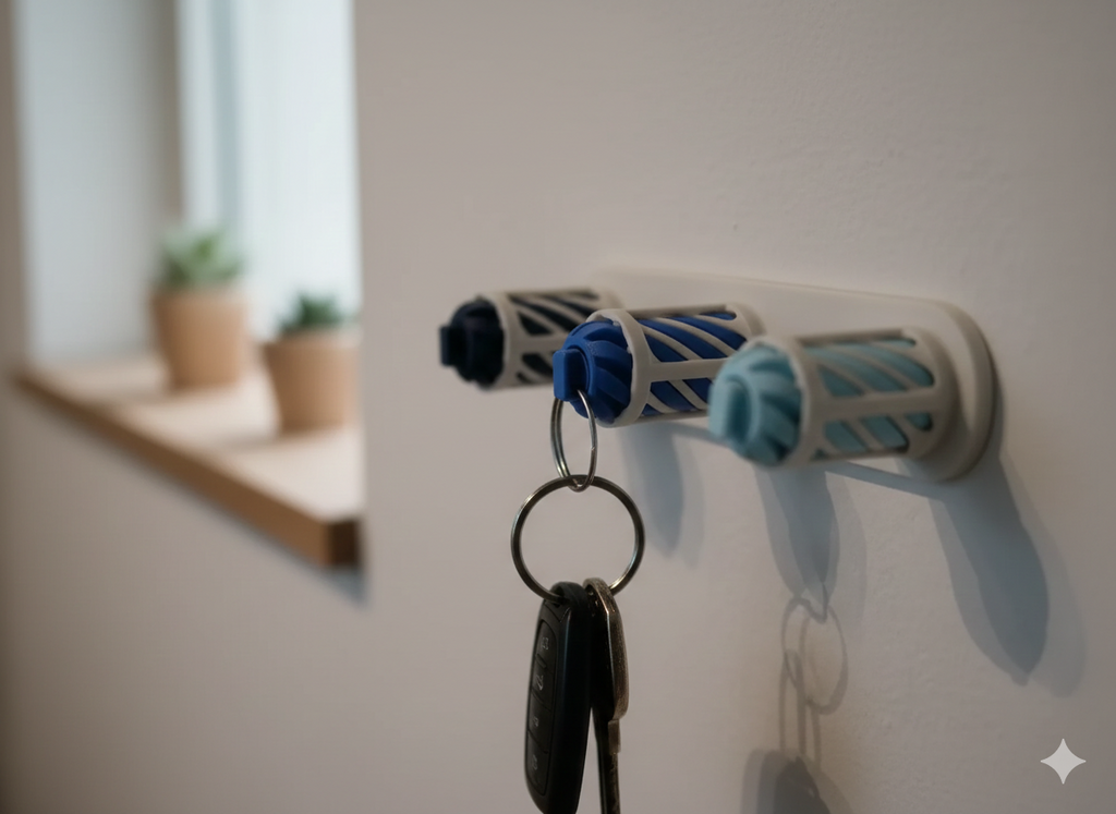 Minimalist Key Holder — Wall Mount for Organized Entryways