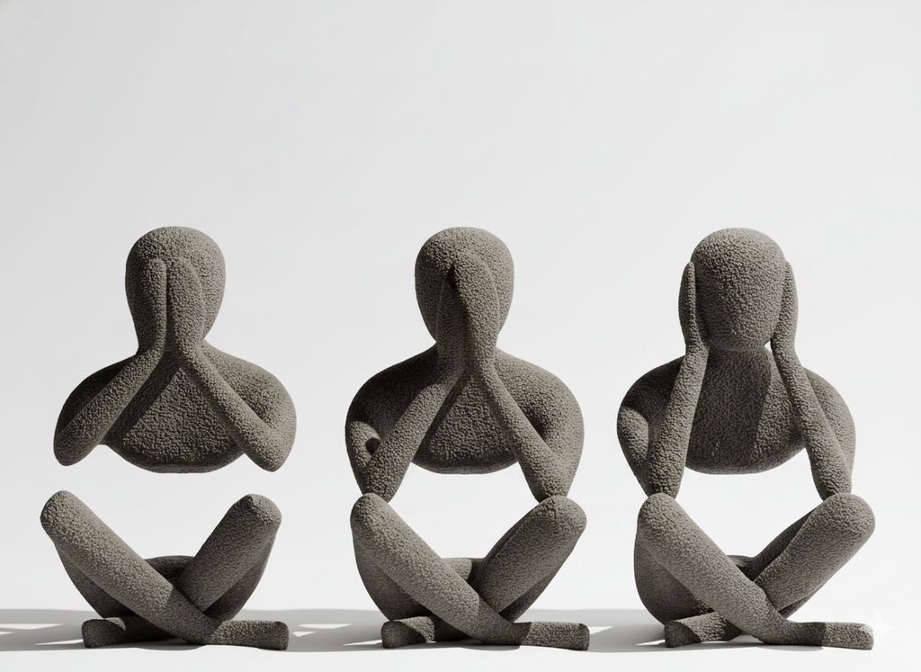 See No Evil Monkey Trio — 3D Printed Desk Decor & Good Vibes