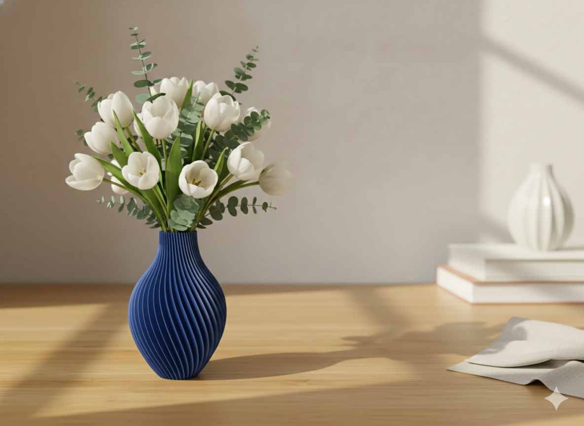 Minimalist Vase — Clean Modern 3D Printed Planter